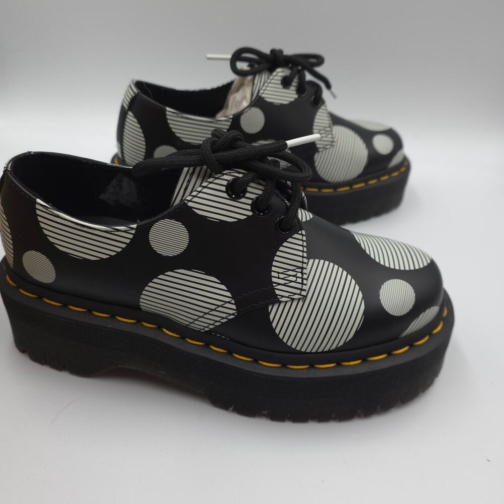 Dr. Martens 1461 Polka Dot Smooth Leather Platform in Polka Dot Smooth Size 36/5 - Picture 9 of 12